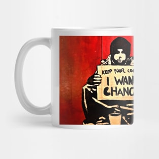 Banksy Keep Your Coins I Want a Change Mug